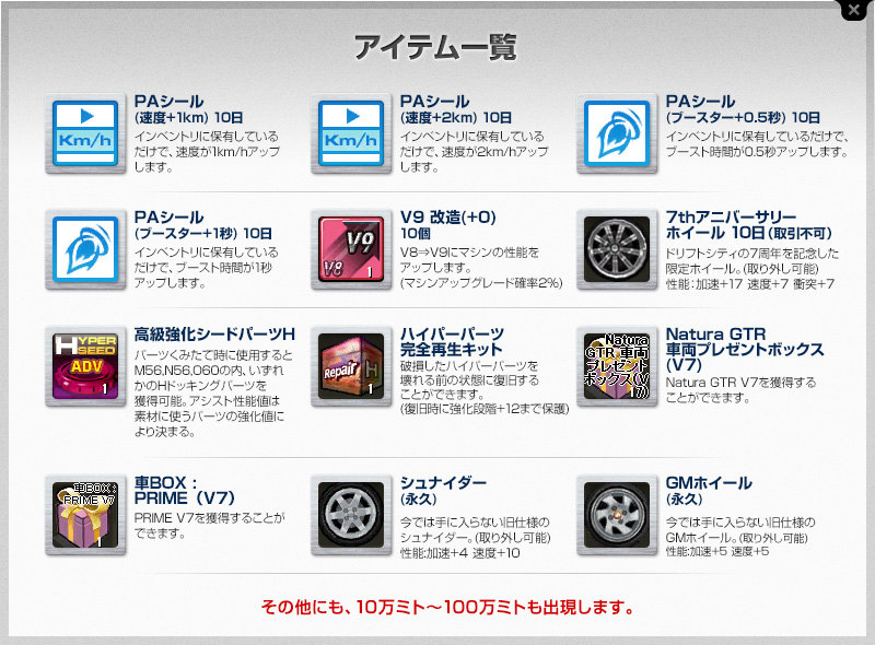 「ドリフトシティ・エボリューション」アップデート「SPEED EVOLUTION～Squall～」が実装！7周年記念イベントも開催の画像