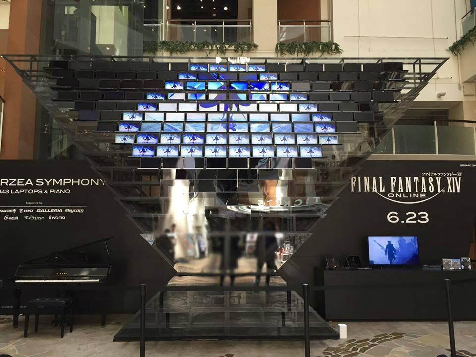 「FFXIV: 蒼天のイシュガルド」TVCM連動イベントがお台場シネマメディアージュ内で開催中！祖堅氏による生ピアノ演奏サプライズ＆音楽についてのインタビューも！の画像
