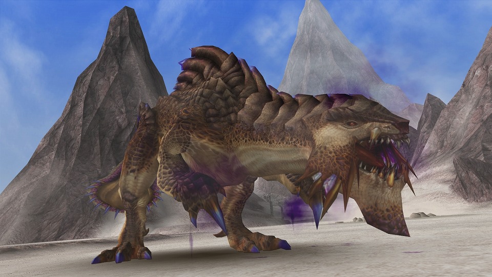 「モンスターハンター フロンティアG」未開の地“白湖”に生息する獣竜種「ガスラバズラ」が公開！の画像