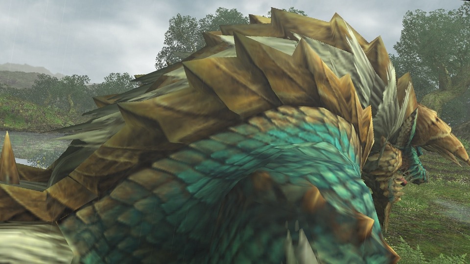 「モンスターハンター フロンティアG」未開の地“白湖”に生息する獣竜種「ガスラバズラ」が公開！の画像