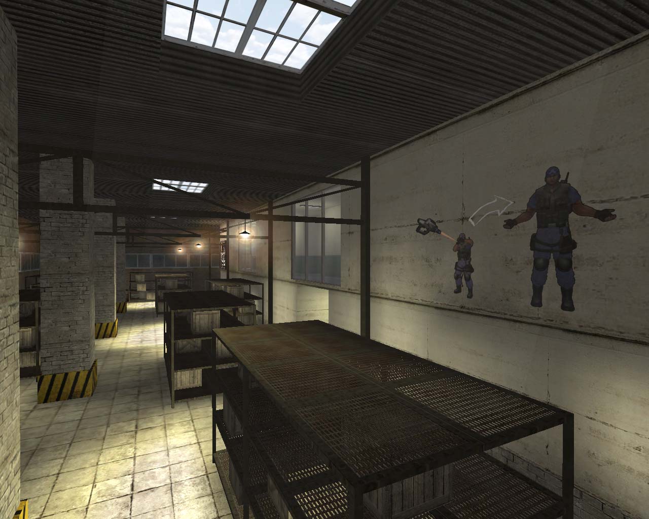 「サドンアタック」3週連続アップデート第1弾・新マップ「ビッグ補給倉庫」が実装！スク水セットの販売も開始の画像