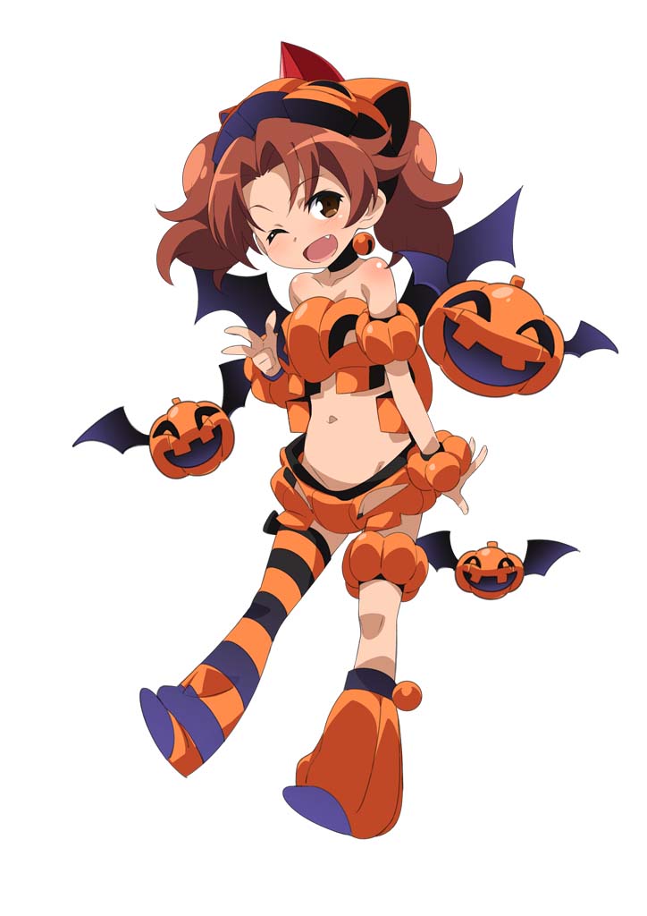 「ロボットガールズZ ONLINE」ハロウィンの仮装をしたトリプルガイちゃん、バルちゃんが登場！新イベントマップも実装の画像