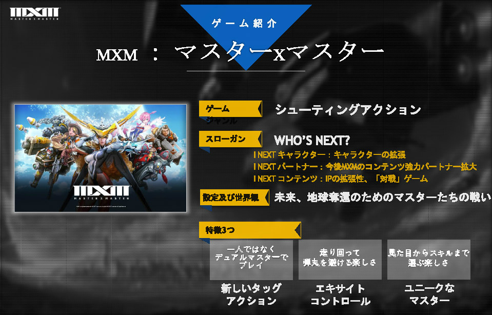 NCSOFTの新作アクションゲーム「MXM」のゲーム概要が明らかに！お馴染みのキャラクターが総登場の画像