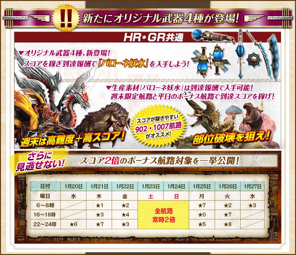 「モンスターハンター フロンティアG」G級エスピナス亜種が狩猟解禁！「剛種～烈種武具強化プロジェクト」などもスタートの画像