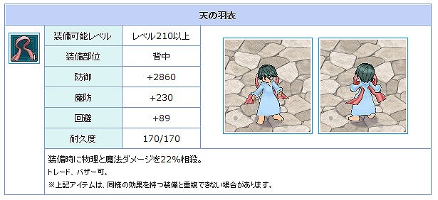 「エンジェルラブオンライン」相殺効果のマントが当たる「羽衣の卵」がエンジェルモールに追加の画像