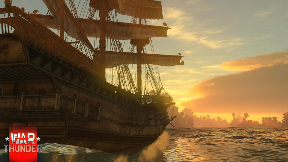 「War Thunder」エイプリルフール記念で歴史的な海上戦闘が再現―ガレオン船「ゴールデン・ハインド号」が登場！の画像