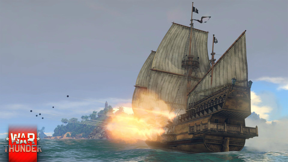 「War Thunder」エイプリルフール記念で歴史的な海上戦闘が再現―ガレオン船「ゴールデン・ハインド号」が登場！の画像