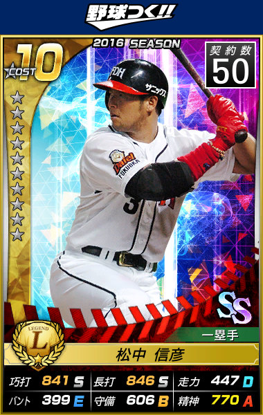 「野球つく！！」累計利用者数30万人突破！松中信彦選手のカードが手に入るログインボーナスキャンペーンが開催の画像