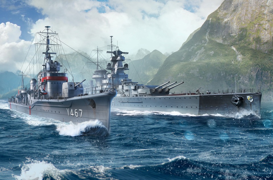 「World of Warships」にアニメ「ハイスクール・フリート」から晴風とグラーフ・シュペーが参戦決定！の画像