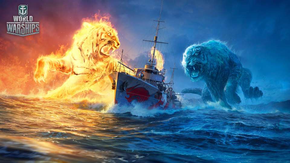 火の陣と水の陣が真っ向勝負！「World of Warships」初のチーム対抗イベント「クラッシュ・オブ・ジ・エレメンツ」が開催の画像