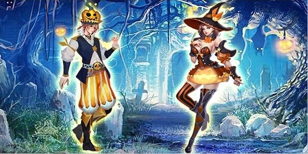 「ドラグーン・ナイツ」かぼちゃを集めてレアアイテムがもらえるログインイベントが開催！ハロウィン限定の新衣装も登場の画像