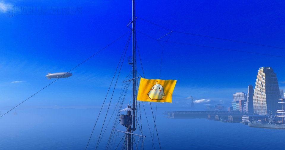 「World of Warships」×「アズーレーン」英語版コラボPV公開記念！記念旗が無償でもらえるボーナスコードが公開の画像