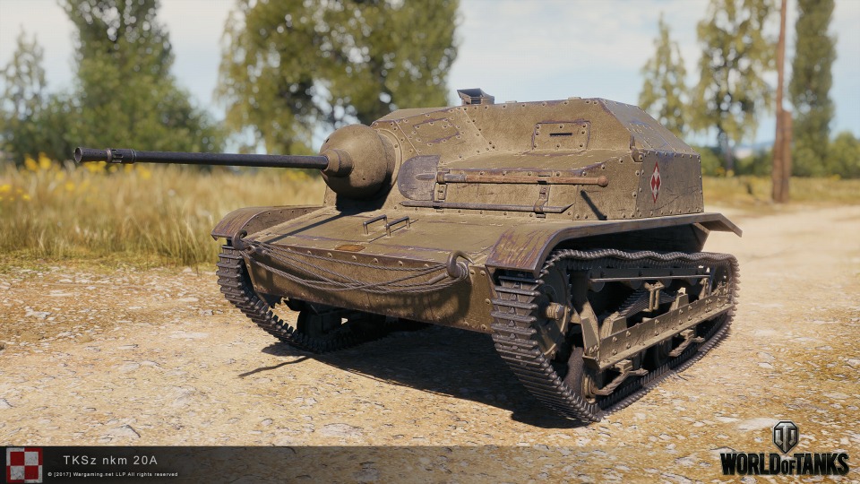 「World of Tanks」アップデート1.1実装を記念してTier II ポーランド プレミアム車輛「TKS 20」が配布！の画像