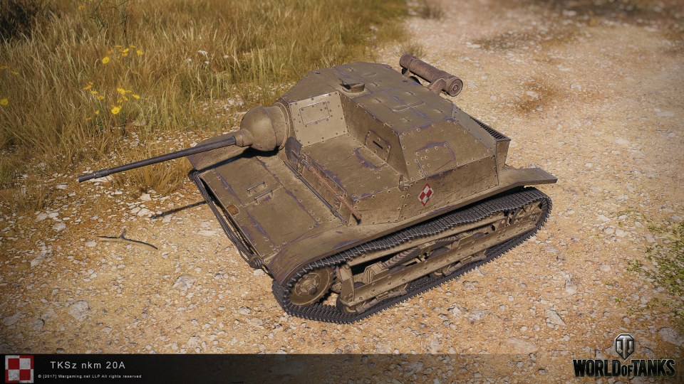 「World of Tanks」アップデート1.1実装を記念してTier II ポーランド プレミアム車輛「TKS 20」が配布！の画像