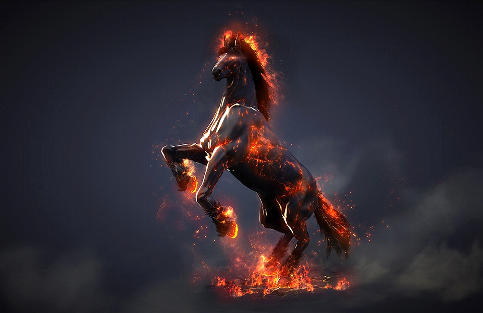 黒い砂漠 炎をまとった攻撃的な幻想馬 ドゥーム が実装 イースターうさぎパッケージ も登場の画像2