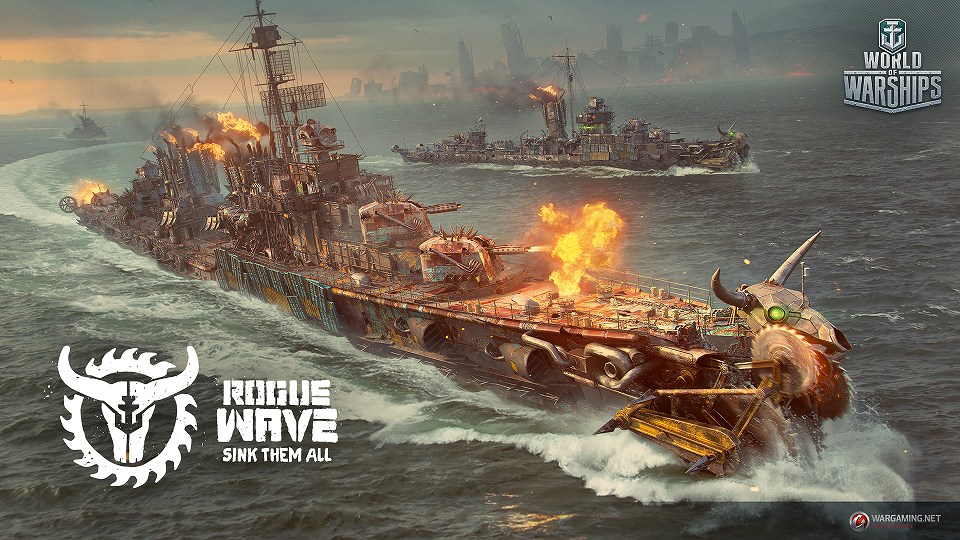 「World of Warships」ポストアポカリプスの世界で戦うバトルロワイアルモード「過酷戦」が実装！の画像