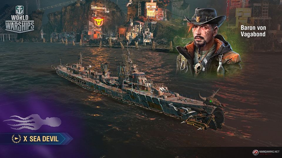 「World of Warships」ポストアポカリプスの世界で戦うバトルロワイアルモード「過酷戦」が実装！の画像