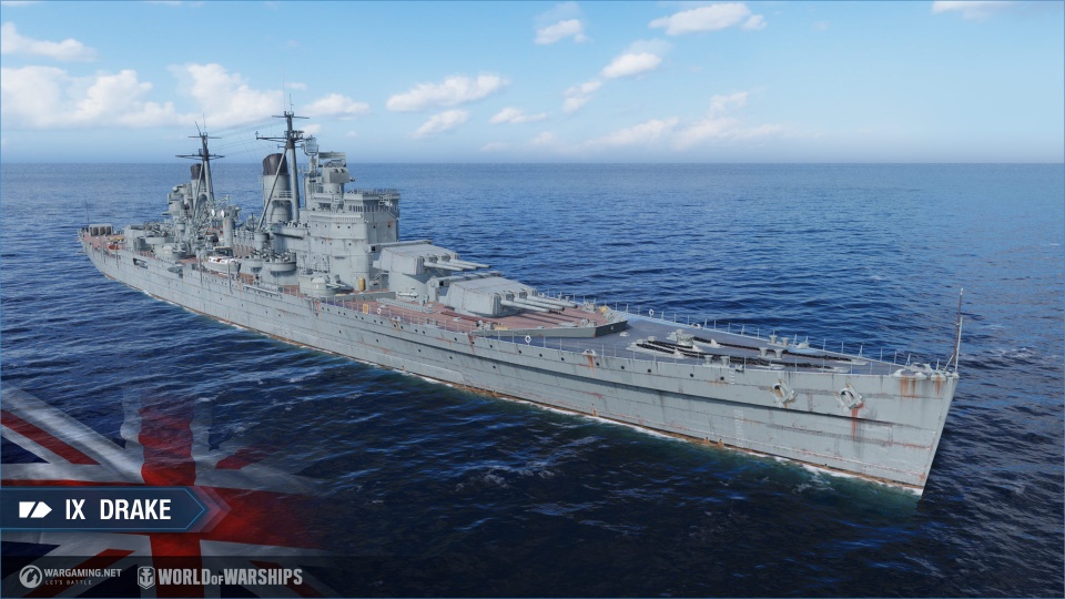 「World of Warships」イギリスの重巡洋艦が技術ツリーに登場！ハワイ旅行が当たるバレンタイン企画も実施の画像