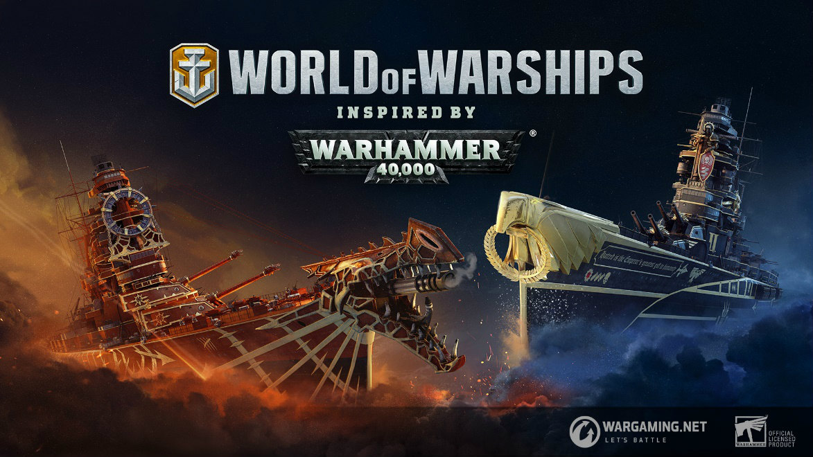 「World of Warships」にて「WARHAMMER 40,000」とのコラボが開始！二つの異なる勢力から選択できるコラボバンドルが登場の画像