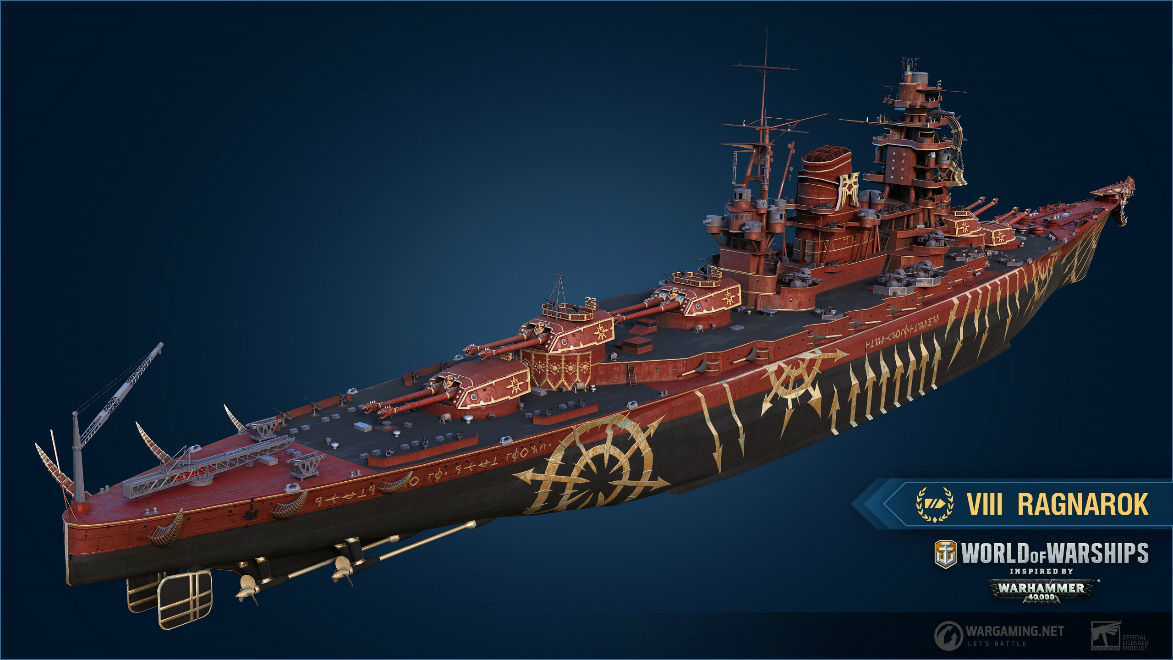 「World of Warships」にて「WARHAMMER 40,000」とのコラボが開始！二つの異なる勢力から選択できるコラボバンドルが登場の画像