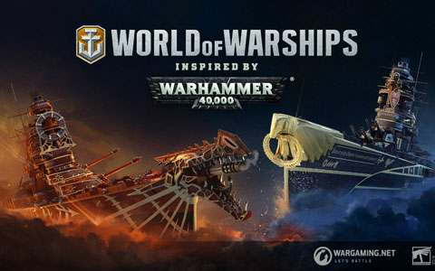 「World of Warships」にて「WARHAMMER 40,000」とのコラボが開始！二つの異なる勢力から選択できるコラボバンドルが登場