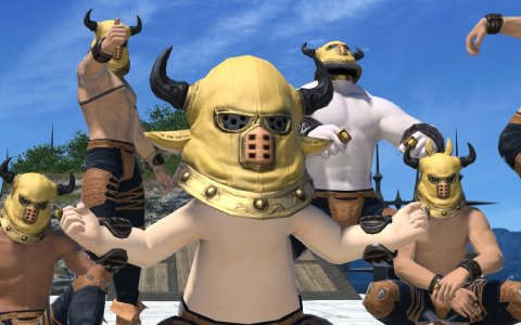 「FFXIV」で「DQX」とのコラボイベント「あらくれ男と未知なるゴーレム」が復刻！あらくれマスクやゴレムスのミニオンをゲットしよう