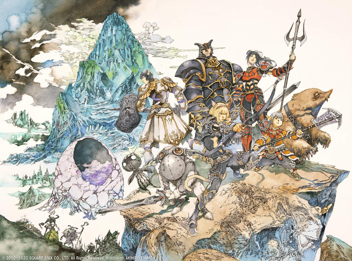 「ファイナルファンタジーXI」待望の新ストーリー「蝕世のエンブリオ」が8月6日に追加！山田章博氏による書き下ろしイラストも公開の画像