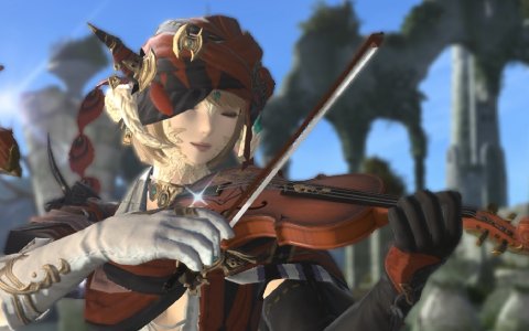 「FFXIV」パッチ5.4「もうひとつの未来」で新たに演奏可能な楽器やエモートなどのスクリーンショットが公開！
