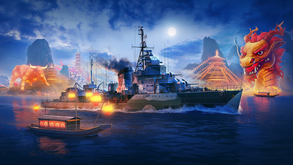 「World of Warships」で「西遊記」テーマの艦艇が報酬のイベントが開催！艦長スキルシステムの改修も実施の画像