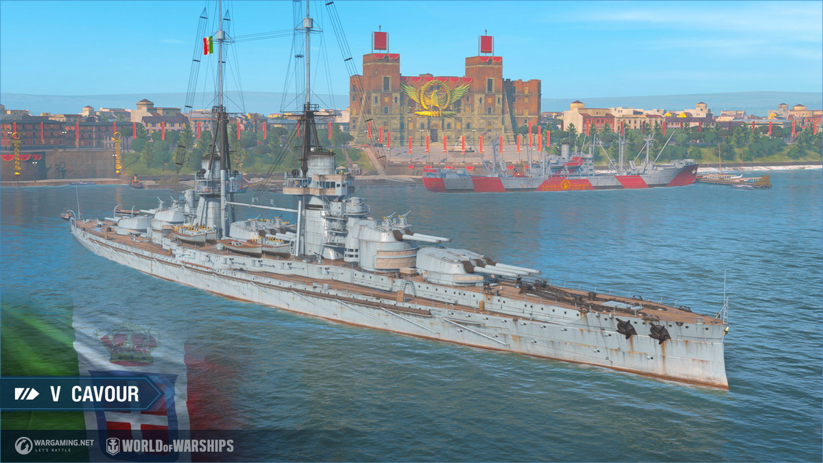 「World of Warships」でイタリア戦艦の追加アップデートが2月18日に実施！サンバカーニバルイベントも開催の画像