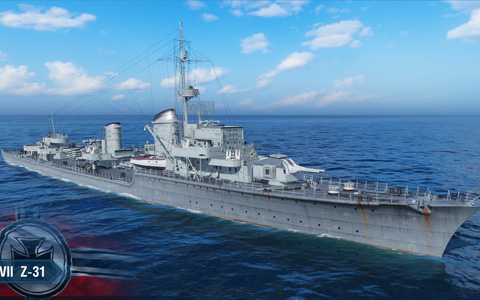 「World of Warships」にドイツの駆逐艦「Z-31」や「F. Schultz」が登場！ハンブルク造船所も再稼働