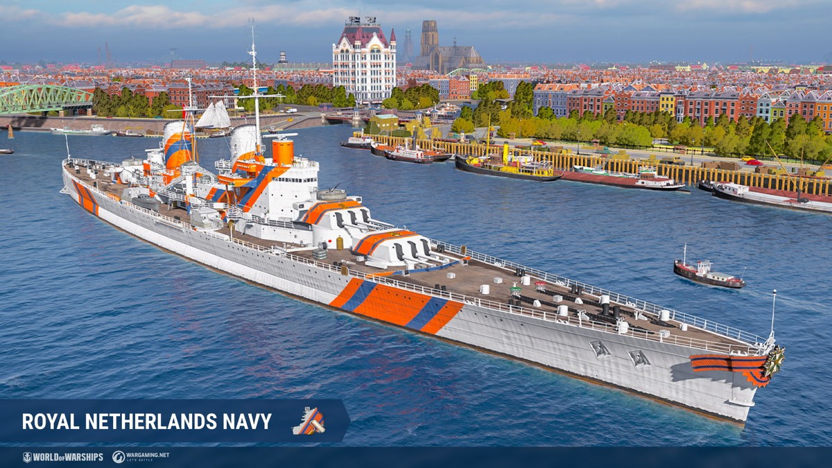 「World of Warships」にオランダ巡洋艦「KIJKDUIN」などがアーリーアクセス艦艇として登場！の画像