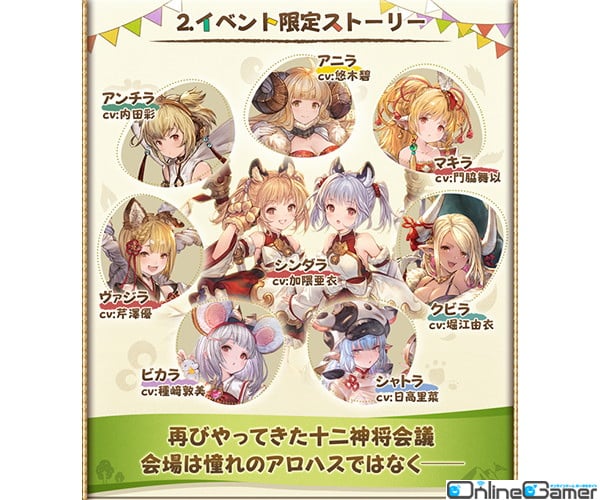 「グランブルーファンタジー」6月28日よりイベント「えとキャン 十二神将会議その二」開催！の画像