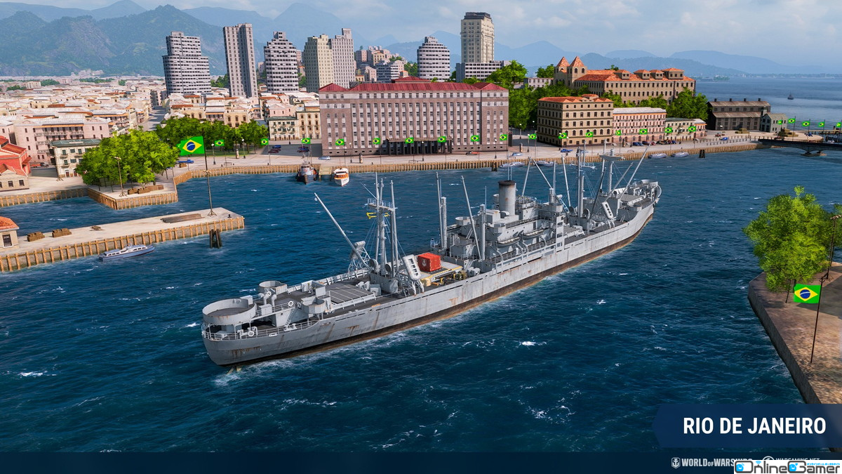 「World of Warships」ブラジル独立200周年を記念した新しい港「リオデジャネイロ」が追加―巡洋艦「プエルトリコ」も再登場の画像