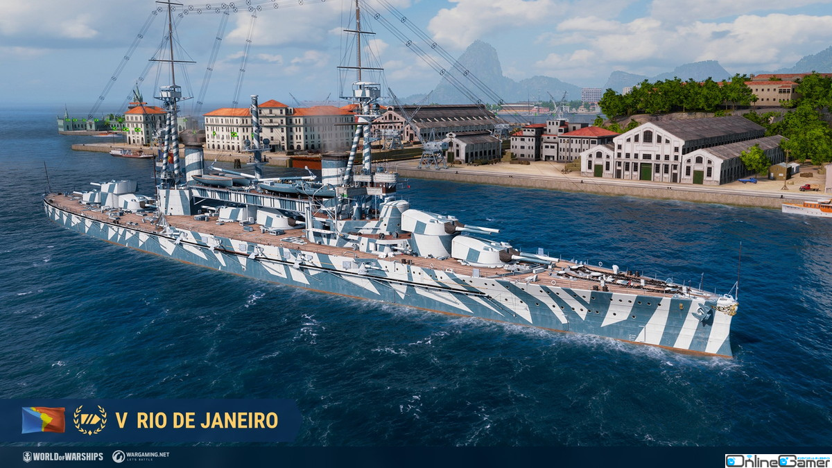 「World of Warships」ブラジル独立200周年を記念した新しい港「リオデジャネイロ」が追加―巡洋艦「プエルトリコ」も再登場の画像