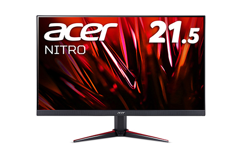 Acer、Nitroブランド21.5インチゲーミングモニター「VG220QBbmiix」を発売―黒色の強弱を11段階で調節