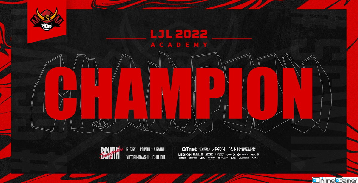 Sengoku Gamingのリーグ・オブ・レジェンド アカデミー部門が「LJL 2022 Academy League」で初優勝の画像