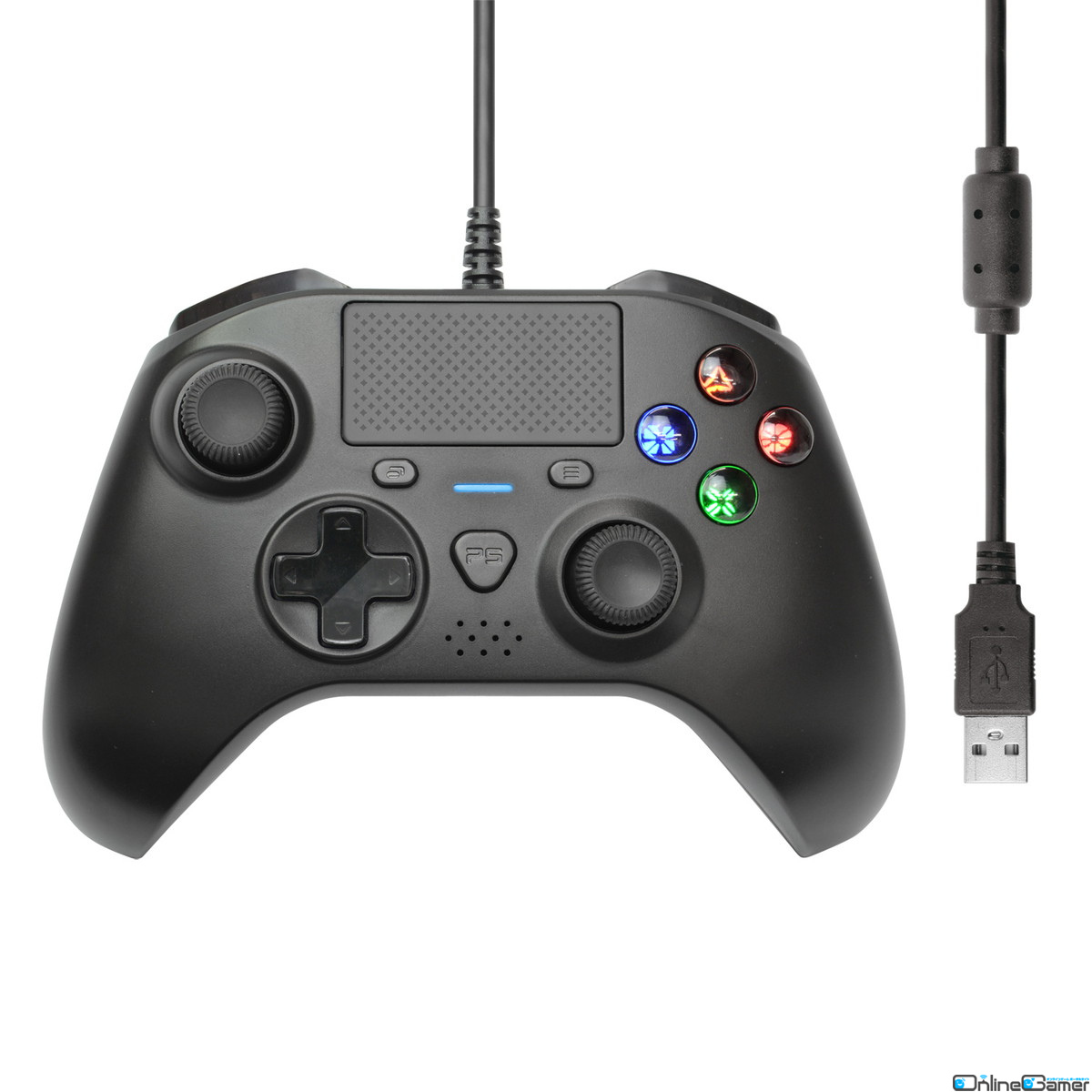 PS4/PC向けコントローラー「シンプルバトルパッド4」が3月23日に発売！左右スティックの非対象配置で6軸ジャイロセンサーなども内蔵の画像