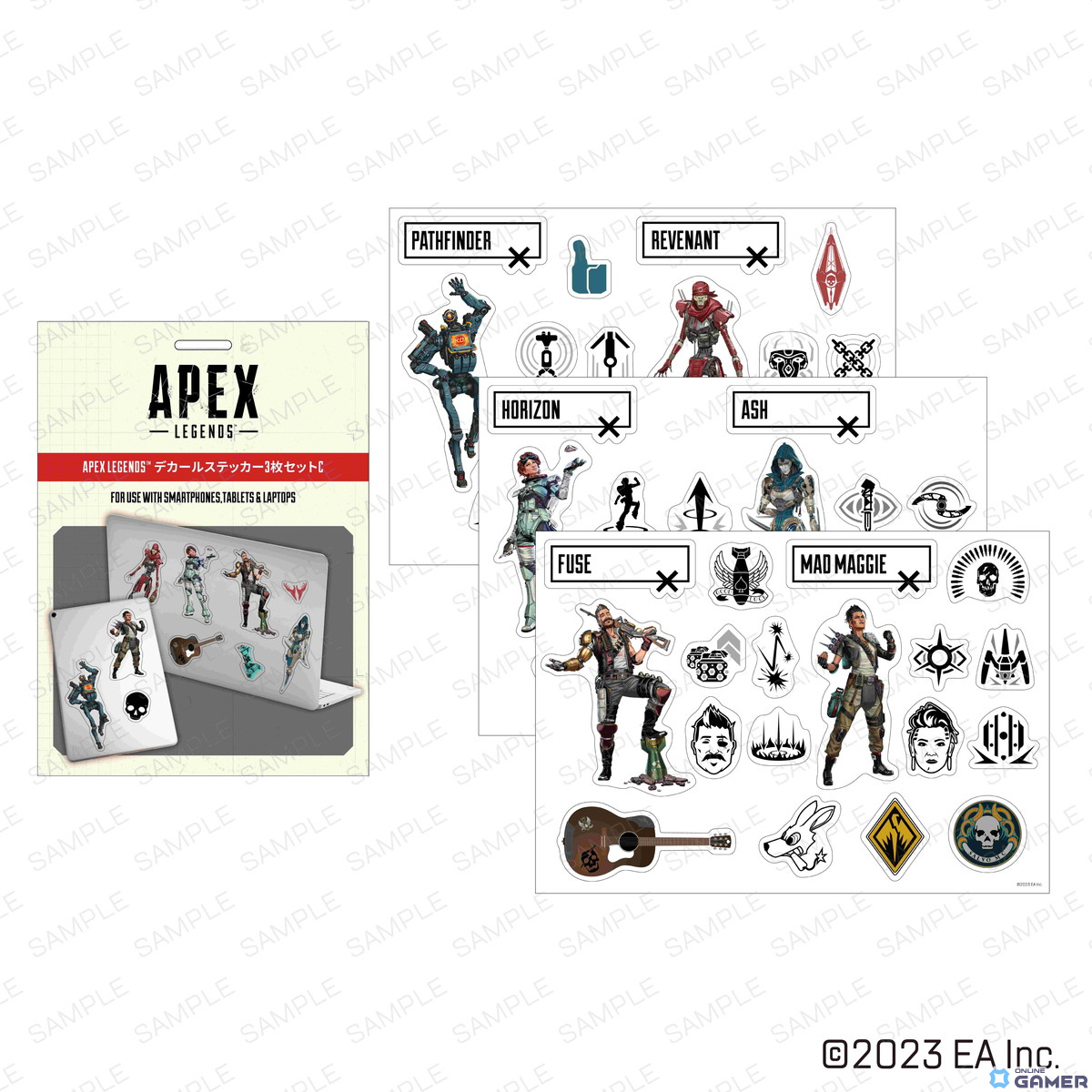 「Apex Legends」公式グッズ・トロフィーメタルバッジ第3弾など全3種・5商品が発売！ネッシーのストラップやステッカーもの画像