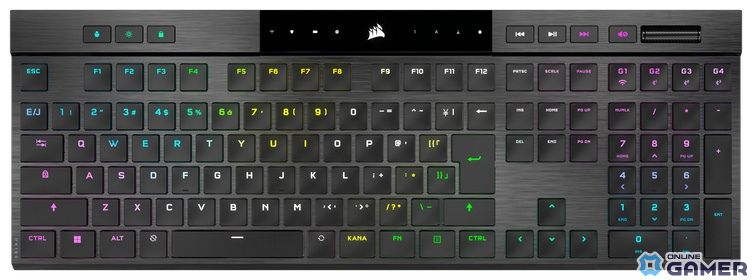 CORSAIRのゲーミングキーボード「K100 AIR WIRELESS」と「K60 PRO TKL」が発売―かな印字なしキーキャップ採用で8,000Hzのレポートレートを実現の画像
