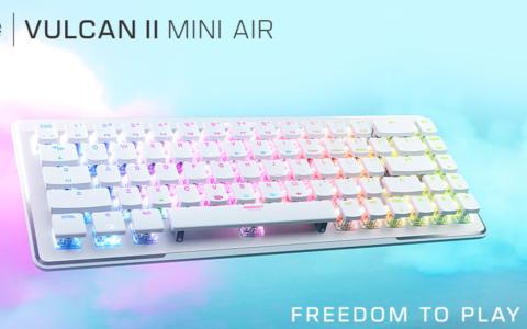 ワイヤレスゲーミングキーボード「Vulcan II Mini Air」（日本語配列/ホワイト）が販売中！通常の65％とミニサイズでBluetoothにも対応