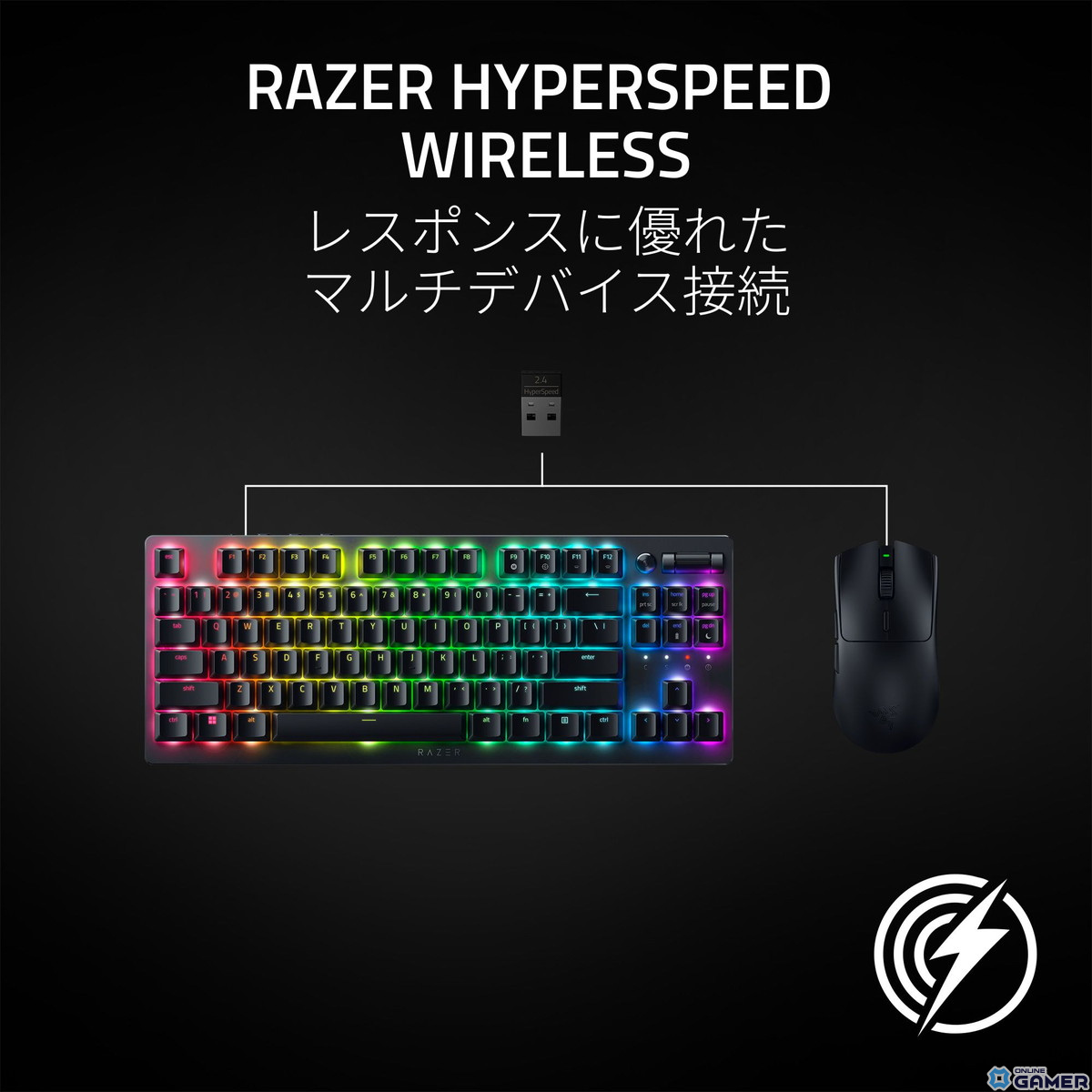Viperシリーズ最新作「Razer Viper V3 HyperSpeed」の予約受付が開始！超高速応答4000Hzのポーリングレートに対応したワイヤレスゲーミングマウスの画像