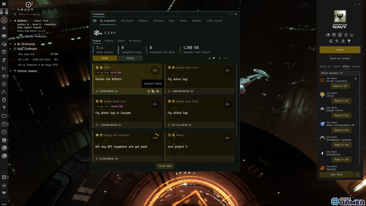 「EVE Online」にて最新拡張コンテンツ「ハボック」が配信開始！ニューエデンで海賊勢力に参加可能にの画像