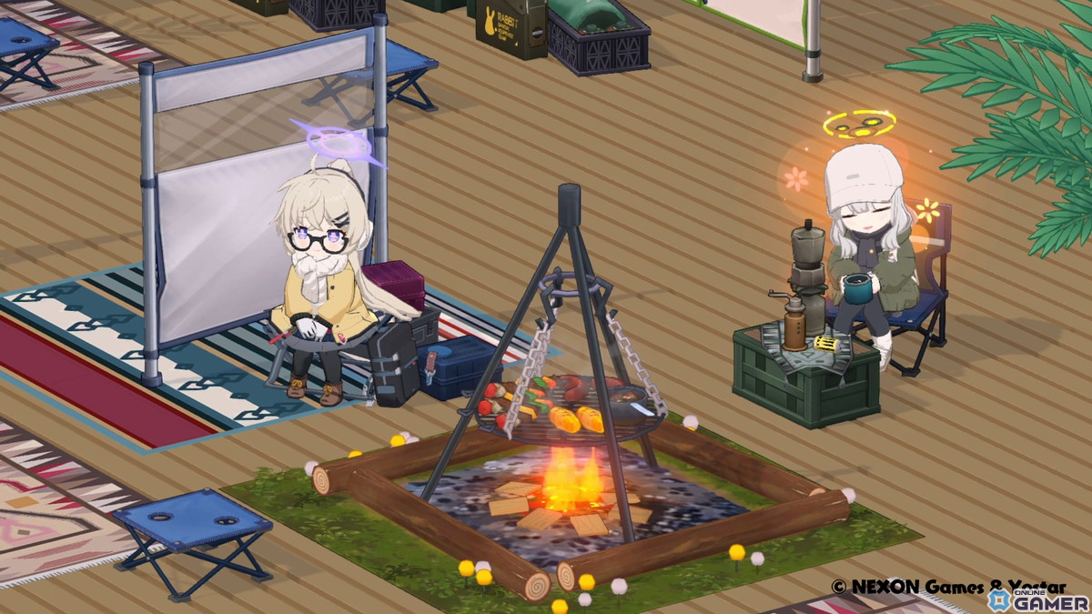 「ブルアカ」★3ハレ（キャンプ）と★3コタマ（キャンプ）が登場！ヴェリタス一同が山に挑戦するイベント「（電脳）新春行進曲」を開催のスクリーンショット11