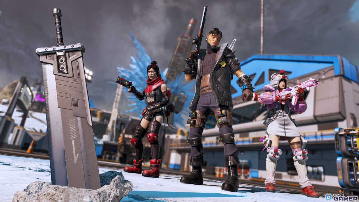 「Apex Legends」と「FFVII リバース」のコラボ内容が発表！「バスターソードR2R5」や「マテリアルポップアップ」などが実装の画像