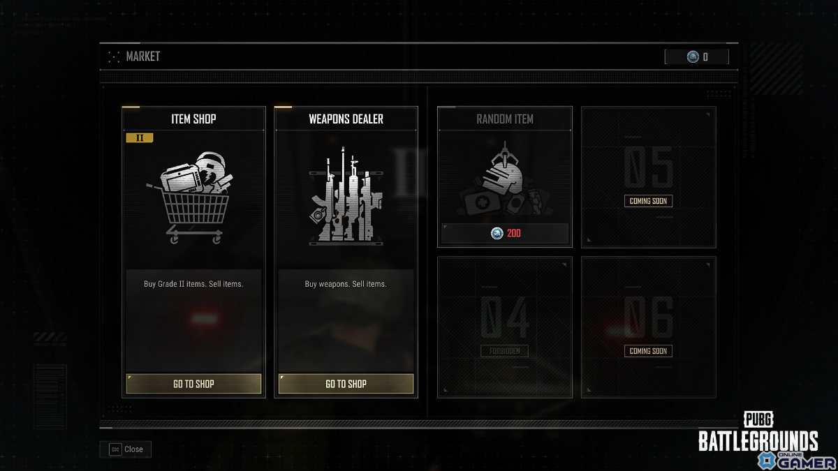 「PUBG」Rondoマップに新要素「マーケット」が登場！さまざまなアイテムや武器、特殊車両などを購入できるの画像
