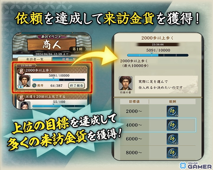 「信長の野望 出陣」フィールドに現れる“来訪者”からの依頼達成を目指すイベントが開催!SSR【冬夏青青】淀殿たちのピックアップものスクリーンショット14