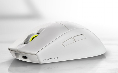 CORSAIR、60gの超軽量ワイヤレスゲーミングマウス「M75 AIR WIRELESS」に新色ホワイトが登場