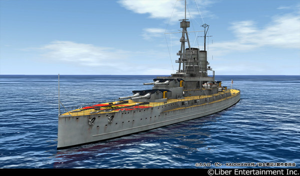 戦艦「バイエルン（帝国）」<br>左：艦艇スクリーンショット、右：イラスト