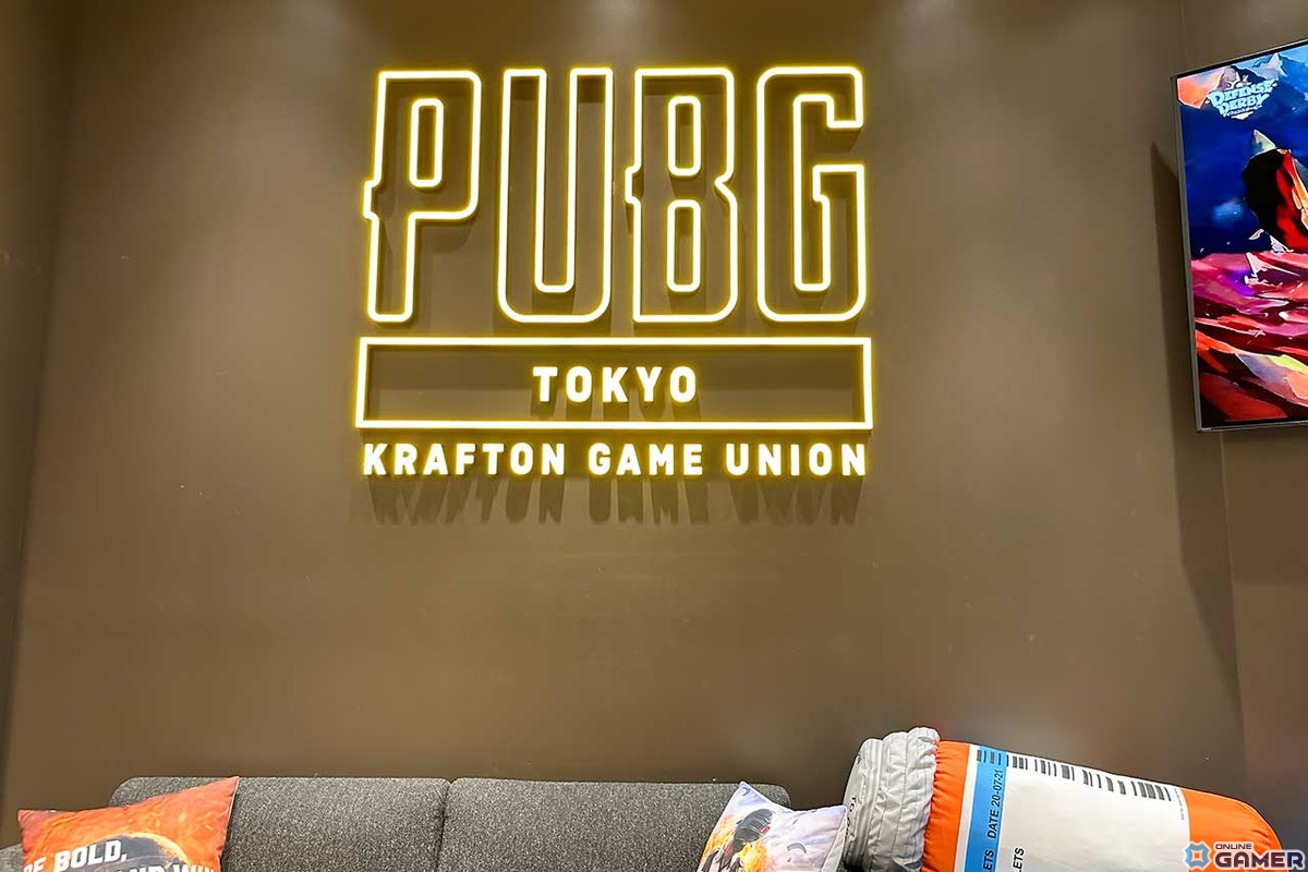 「PUBG」がフィーチャーされたKRAFTON JAPANのオフィス。